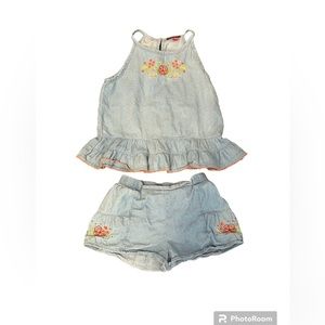 Vince Camuto denim and floral summer set